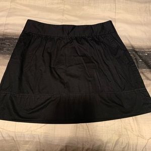 Black Cotton Ann Taylor Skirt (Size 14)